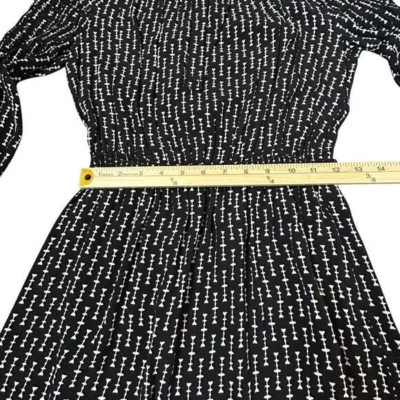 Max Studio Dress Womens Size XS Black Tan Stretch Waist Wide Belt Business Y2K - Picture 12 of 14